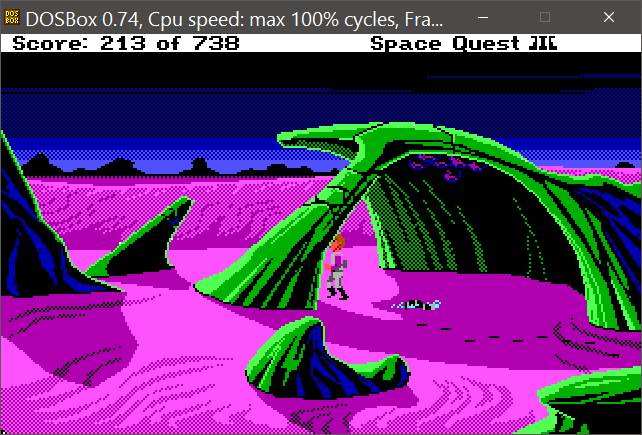 screenshot from Space Quest 3