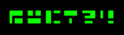 Green blocky abstract symbols